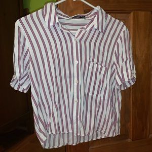 BERSHKA Button-down Blouse